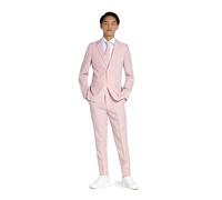 OppoSuits Teen Jungen üppige Blush solide Farbe Anzug - Abschlussball und Hochzeit Party-Outfit - einschließlich Blazer, Hosen und Krawatte - rosa
