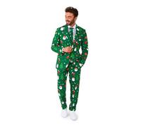 OppoSuits Weihnachts-Charakteranzug für Herren - Weihnachtsfeier-Outfit - einschließlich Blazer, Hose und Krawatte - Grün