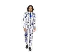 OppoSuits Weihnachtsanzüge für Herren - Besteht aus Sakko, Hose und Krawatte, R2-d2tm, 48 EU