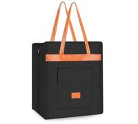 OPPWONG Reise-Schuhtasche, Fassungsvermögen für 6 Paar, Ledergriff | Polyester-Leder, Drei PVC-Fächer, Gepäck-Organizer, Wasserdicht, Sneakers-Absätze, Aufbewahrung Im Fitnessstudio und Camping