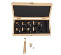OPPWONG Uhrenbeweger-Set aus Messing, Professionelles Uhrenbeweger-Set, Aufbewahrungsbox aus Holz mit Werkzeugen, Ideal für Uhrmacher und Armbanduhren
