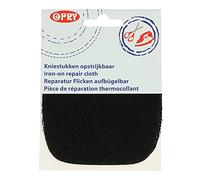 Opry 10272843 Knie-Flicken zum Aufbügeln, Schwarz, Eine Grösse