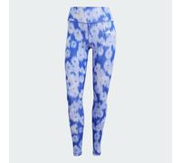 Optime Essentials Allover Print Flower Tie-Dye Leggings Semi Lucid Blue XS