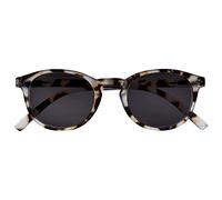 OPULIZE Zen Sonnen Leser Brille Kleine Runde Rahmen Federscharniere Kratzfeste Getönte Linse UV400-Schutz Licht Braun Schildpatt Herren Damen S24-1T +3.50