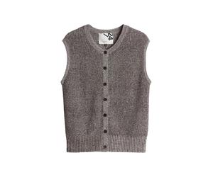Opus - Ärmellose Strickweste - Dippa braun - Gr. - 42