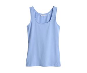 Opus - Ärmelloses Basic-Top - Imilia blau - Gr. - 38