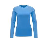 OPUS Damen Langarmshirt | Longsleeve SMILLA Slim aus Jersey Blue Salt, 42