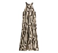 Opus - Bedrucktes Neckholderkleid - Wina dune beige/braun - Gr. - 38