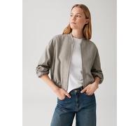 Opus Fashion Blouson JALEA Fischgratmuster Damen Taupe Größe 42