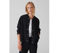 OPUS Damen Jacke | Bomberjacke HOSANA Regular aus wärmendem Woll Mix Black, 38