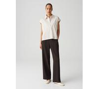 Opus Fashion Kurzarmbluse Damen FAJORA Regular aus Baumwollstretch Natural Glaze 34