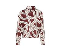 OPUS Regular Fit Bluse mit Manschetten Modell 'Famena' in Bordeaux, Größe 36