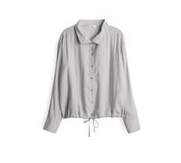 OPUS Damen Langarmbluse | FAYRA Regular Langarmbluse aus weichem Modal Mix Hazy Fog Melange, 36