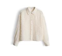 OPUS Boxy Fit Bluse im Allover-Look Modell 'Fenima' in Offwhite, Größe 42