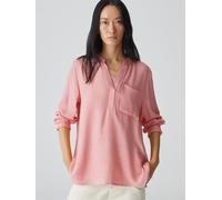 Opus Fashion Damen Langarmbluse Fanell Regular aus weichem Flanell Mellow Rose Größe 40