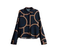 Opus - Bluse mit Grafik-Print - Fordoa atelier blau - Gr. - 42