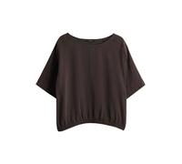 Opus - Bluse mit U-Boot-Ausschnitt - Seira braun - Gr. - 42