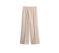 OPUS Damen Wide Leg Pants | Maiga Cozy Wide Leg Pants in Mélange Optik Macadamia, 38