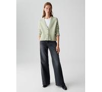 OPUS Damen Strickjacke | DASSI Regular Cardigan aus Alpaka Wollmix Soft Matcha, 38