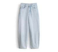 Opus Fashion Barrel-Jeans Lolah Breath - aus BCI Cotton, Mid Rise, hellblau - Gr. 38/L30
