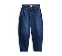 OPUS Damen Barrel | LOLAH Joy Barrel Jeans aus BCI Cotton Mix Mid Rise mid Flowy Blue, 40 L28