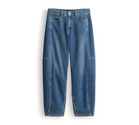 OPUS Damen Barrel | LOLAH Vision Barrel Jeans aus BCI Cotton Mix Mid Rise mid Vision Blue, 34 L28