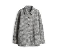 OPUS Damen Blazer | HELLOLA Regular Overshirt in Bouclé Optik Easy Grey, M