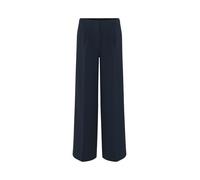 OPUS Damen City Pants | Extra Wide Leg Pants Maiga Palazzo aus Twill-Ware Coal Blue, 36