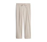 Opus Fashion Damen City Pants Melosa City Wide, verkürzt, mit Komfortbund, Natural Glaze, Größe 42