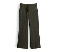 Opus Fashion Wide Fit Stoffhose Mileni – Strukturmuster – Khaki – Größe 44