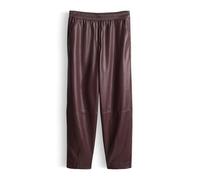 OPUS Damen City Pants | MYHA Edgy Relaxed Kunstlederhose mit Barrel Leg Dark Grape, 34