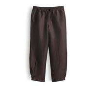 OPUS Damen City Pants | MYHA Glow Relaxed City Pants aus Leinen Mix Affogato, 42