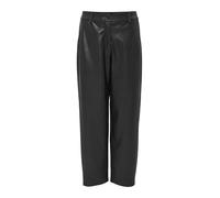 OPUS Damen City Pants | Tapered Pants MARUTO Relaxed in Lederoptik Black, 36