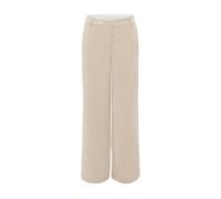 OPUS Damen City Pants | Wide Leg Pants Marnia aus weichem Cord Macadamia, 42