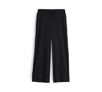 OPUS Stoffhose Mileni Crinkle mit elastischem Bund Schwarz Größe 34