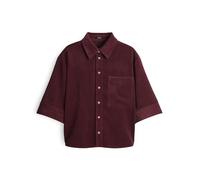 OPUS Relaxed Fit Hemdbluse mit Brusttasche Modell 'Faisa' in Bordeaux, Größe 38