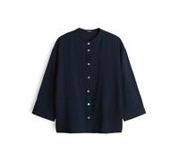 OPUS Damen Dreiviertelarmbluse | FANARI Loose Bluse aus nachhaltigem Viskosemix Coal Blue, 40