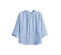 OPUS Damen Dreiviertelarmbluse | Feminine Tunikabluse FABELL aus weichem Lyocell Mix Oxford Blue, 44