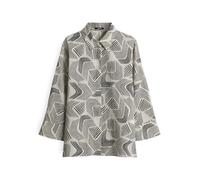 OPUS Regular Fit Bluse aus Viskose mit verdeckter Knopfleiste in Sand, Größe 44
