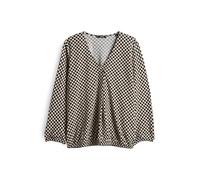 OPUS Damen Dreiviertelarmshirt | SANNAH Iconic Regular Printshirt aus ECOVERO™ Viskose Black, 38