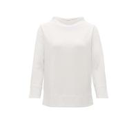 OPUS Damen Dreiviertelarmshirt | Strukturiertes Shirt SUWEN Loose aus elastischem Jersey Milk, 36