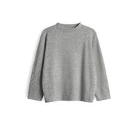 OPUS Damen Dreiviertelarmshirt | SUCOZY Regular Jerseyshirt mit grafischem Muster Easy Grey, 38