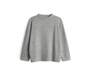 OPUS Damen Dreiviertelarmshirt | SUCOZY Regular Jerseyshirt mit grafischem Muster Easy Grey, 38