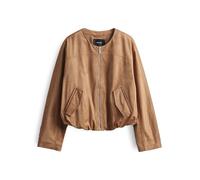 OPUS Damen Jacke | Bomberjacke HAUDI Regular in Velourslederoptik Creamy Camel, 38