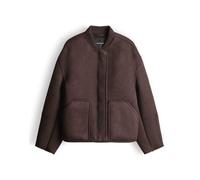 Opus Fashion Damenjacke HALISSA Regular Blousonjacke Wildlederoptik Coffee Bean Größe 38