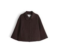 OPUS Damen Jacke | Haya Verkürzte Wolljacke im Cape Schnitt Regular Fit Coffee Bean, S