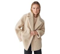 OPUS Damen Jacke | HENOLA Regular Wendejacke in Lammfell Optik Macadamia, 44
