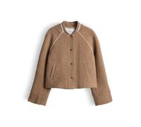 OPUS Damen Jacke | Hirona Bouclé Blouson mit kontrastfarbenen Pipings Regular Fit Salted Caramel, 36