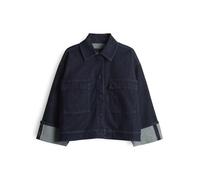 Opus Fashion Jeansjacke Hollice Loose mit Umlegekragen Rinsed Waschung Jeansblau Größe 40