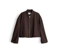 OPUS Damen Jacke | JANICA Loose sportliche Blousonjacke in Twilloptik Coffee Bean, 40